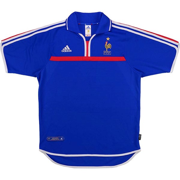 Tailandia Camiseta Francia 1ª Kit Retro 2000 Azul